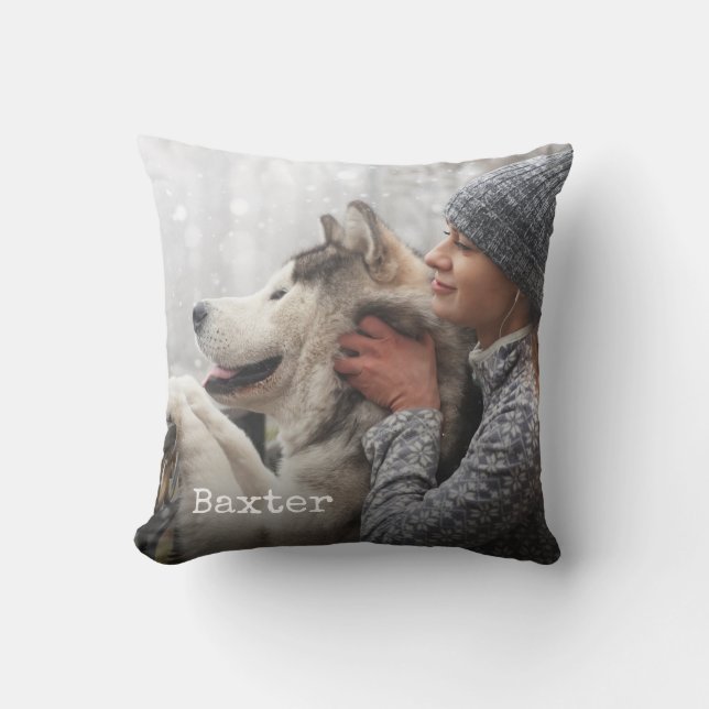 Coussin Ajouter vos photos d'animaux de compagnie personna (Recto)