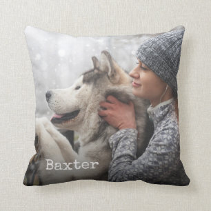 Coussin Ajouter vos photos d'animaux de compagnie personna