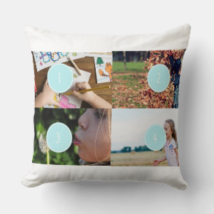 Coussin Ajouter vos propres photos personnalisable 4 image