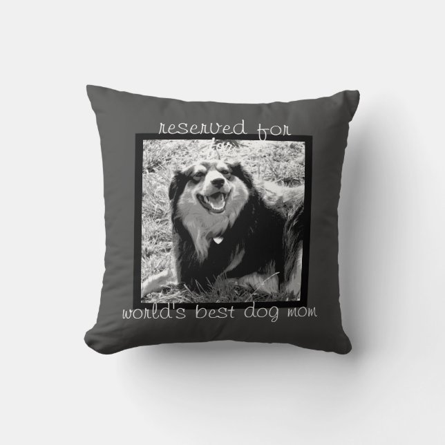 Coussin ajouter votre devis photo chien décoration personn (Recto)
