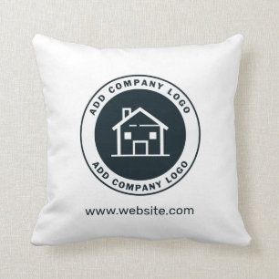 Coussin Ajouter Votre Entreprise Logo Site Web Immobilier
