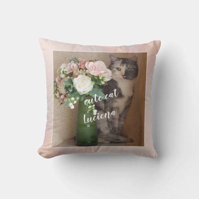 Coussin Ajouter votre photo, Personnalisée (Recto)