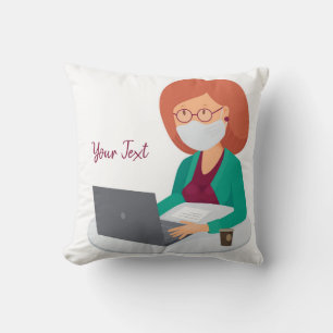 Coussin Ajouter votre texte - Lancer l'oreiller 16" x 16"