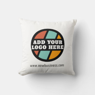 Coussin Ajoutez le logo de votre entreprise Site web de l'