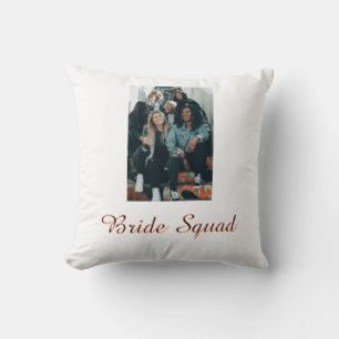 Coussin Ajoutez le nom de votre photo demoiselle d'honneur