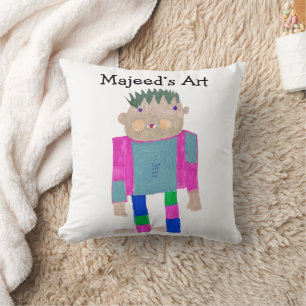 Coussin Ajoutez le travail artistique de votre enfant à ce