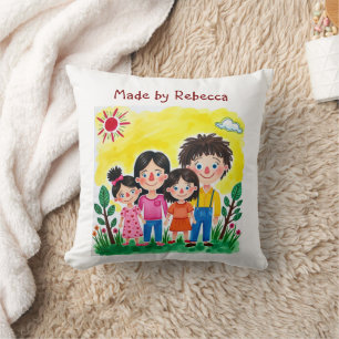 Coussin Ajoutez l'oeuvre de votre enfant à cette Mug de ca