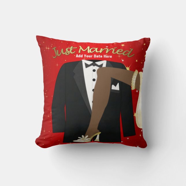 Coussin Ajoutez Votre Date (Oreiller de souvenir) (Recto)