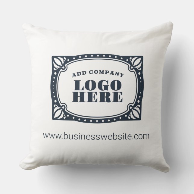 Coussin Ajoutez votre logo de marque d'entreprise Nom Adre (Recto)