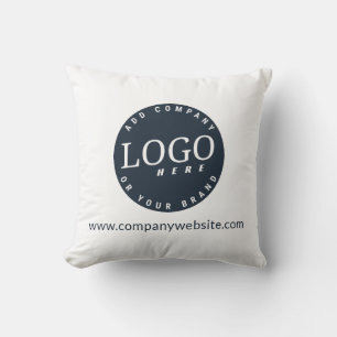 Coussin Ajoutez votre logo d'entreprise et votre adresse d