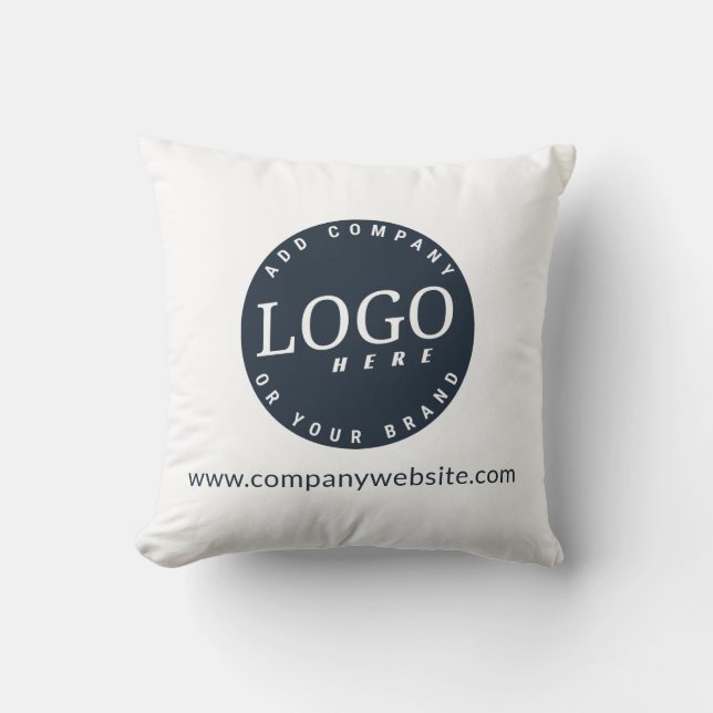 Coussin Ajoutez votre logo d'entreprise et votre adresse d (Recto)