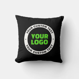 Coussin Ajoutez votre propre logo d'entreprise ou votre co