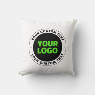 Coussin Ajoutez votre propre logo d'entreprise ou votre co