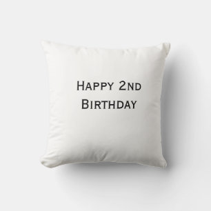 Coussin ajoutez votre texte personnalisé joyeux anniversai