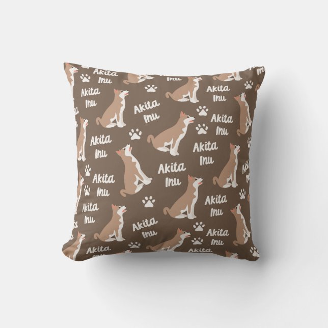 Coussin Akita Inu Delight (Recto)