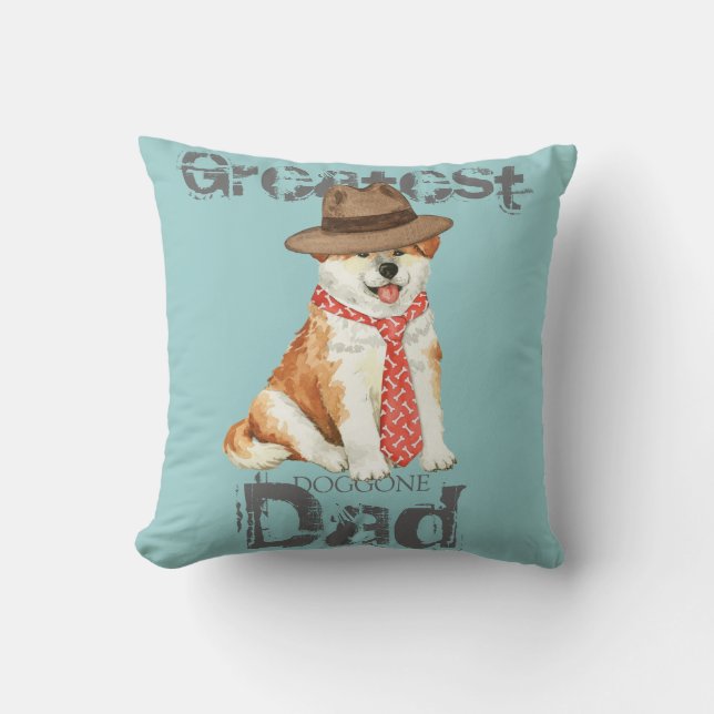 Coussin Akita Papa (Recto)