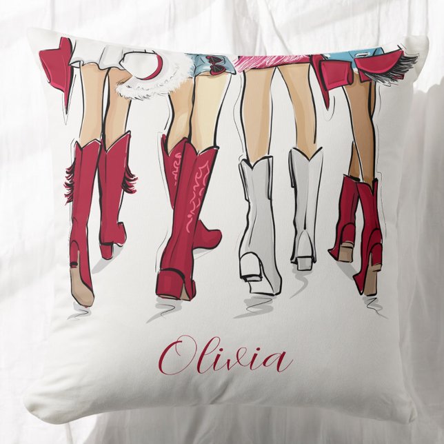 Coussin Alabama Dames mode Cowboy Boots Casquette Criminel (Créateur téléchargé)