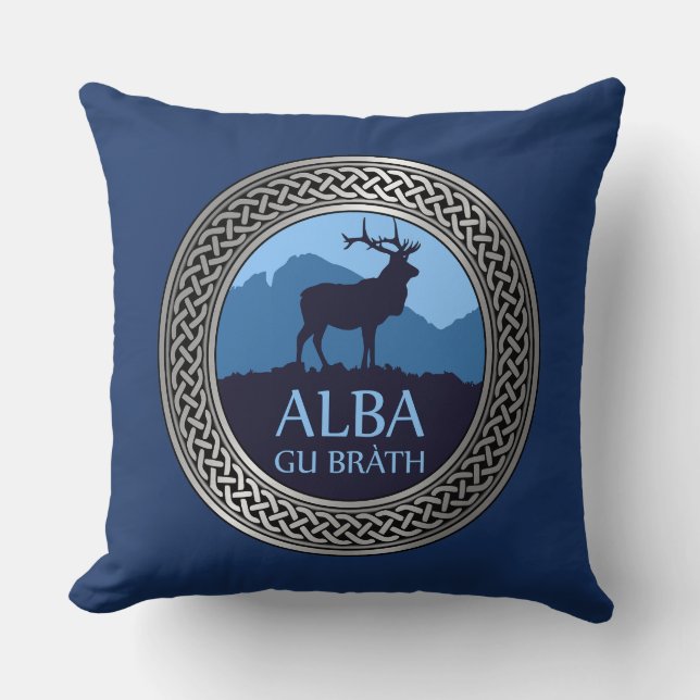 Coussin Alba Gu Brath Knot Jetez l'oreiller (Recto)