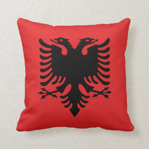 Coussin albanais de drapeau