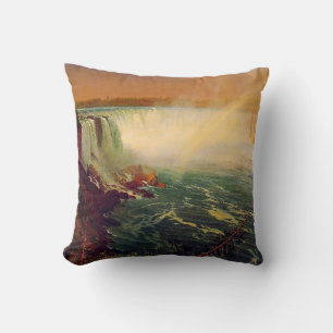 Coussin Albert Bierstadt, les chutes du Niagara.