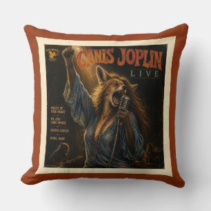 Coussin Album Canis Joplin : une parodie