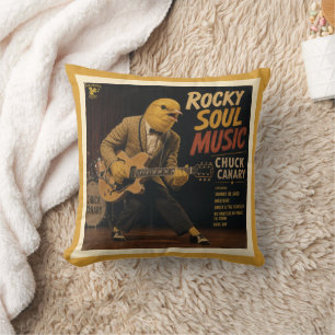 Coussin Album de Chuck Canary : une parodie