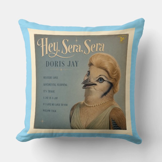 Coussin Album Doris Jay : une parodie (Recto)