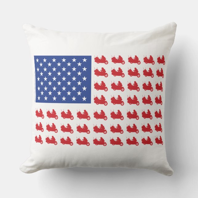 Coussin ALÉA-Drapeau À Cycle Automobile (Recto)