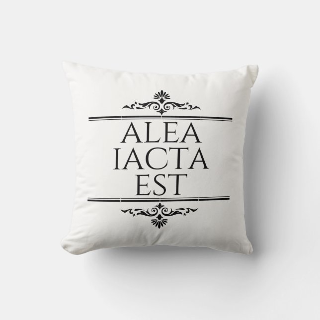 Coussin Alea Iacta Est (Recto)