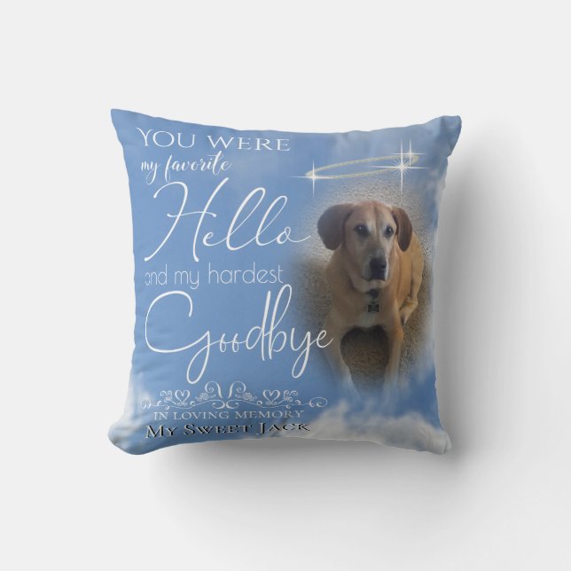 Coussin Aletha Private My Favori Hello Pet Memorial (Recto)
