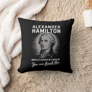 Coussin Alexander Hamilton A Écrit 51 Essais En 6 Mois