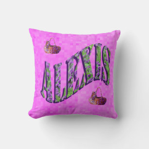 Coussin Alexis Name Logo,