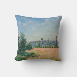 Coussin Alfred Sisley - Les prés du Sahur au soleil du mat