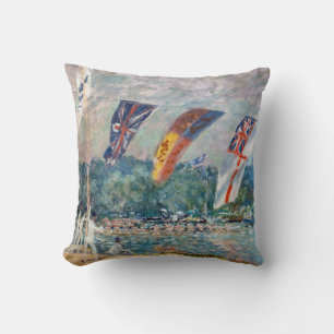 Coussin Alfred Sisley - Regatta à Molesey
