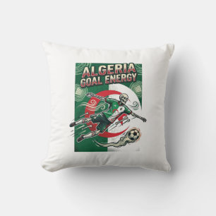 Coussin Algérie But Énergie Squelette Attaquant Nations Gr