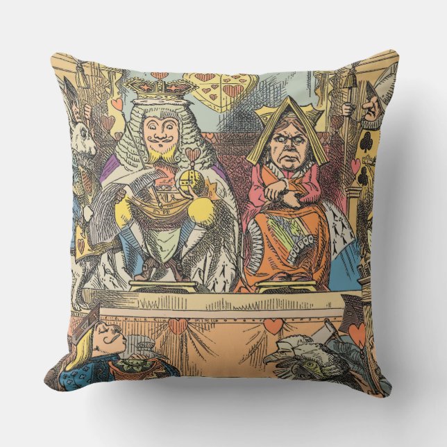 Coussin Alice à Wonderland Cheshire Cat Characters (Recto)