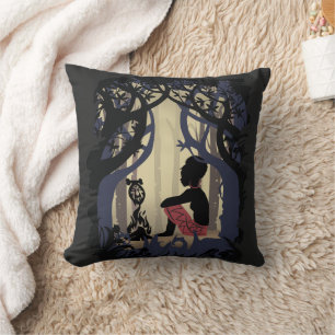 Coussin Alice africaine au pays des merveilles