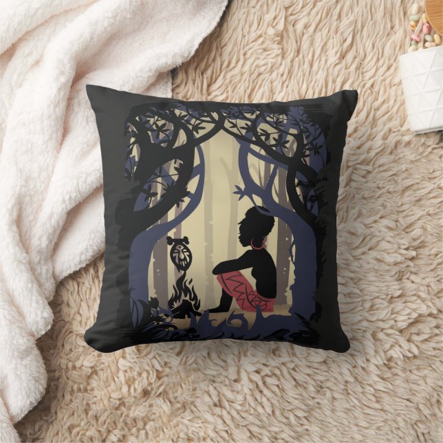 Coussin Alice africaine au pays des merveilles (Couverture)