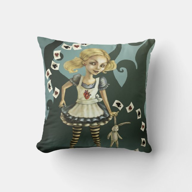Coussin Alice au pays des merveilles (Recto)