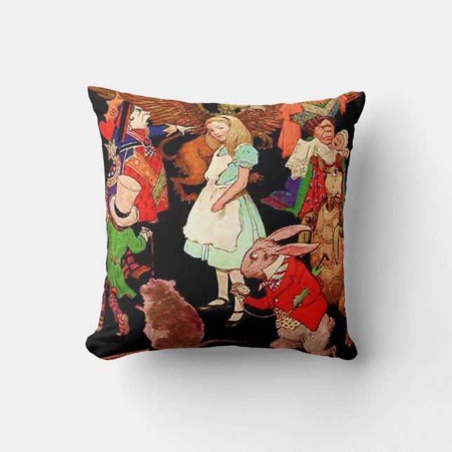 Coussin Alice au pays des merveilles (Recto)