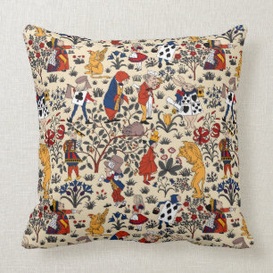 Coussin Alice au pays des merveilles