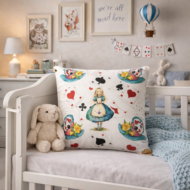 Coussin Alice au pays des merveilles (Créateur téléchargé)