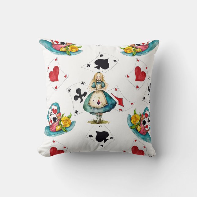Coussin Alice au pays des merveilles (Recto)