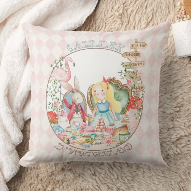 Coussin Alice Aventures dans Woderland Anniversaire Tea Pa (Couverture)