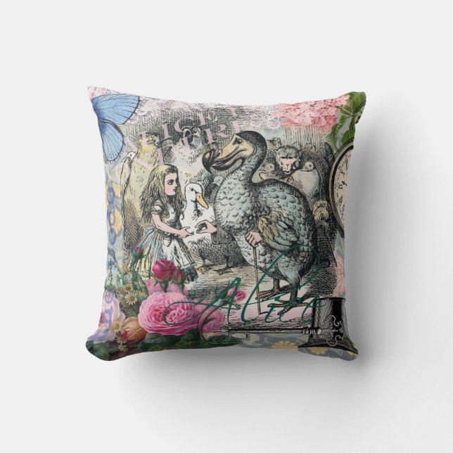 Coussin Alice Classique Merveilleux Dodo Art Tenniel (Recto)
