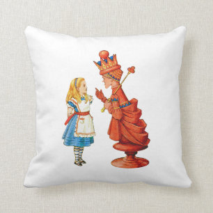 Coussin Alice et la Reine Rouge