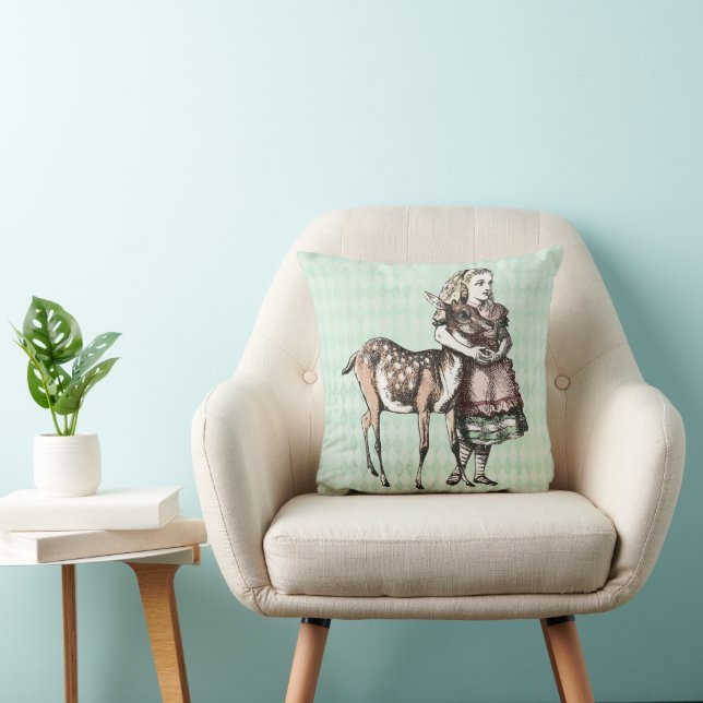 Coussin Alice et l'oreiller à lancer de la peste (Chaise)