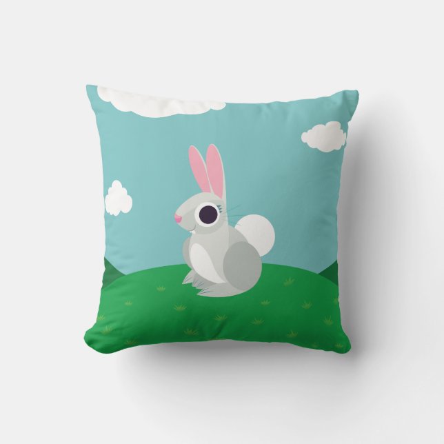 Coussin Alice le lapin (Recto)