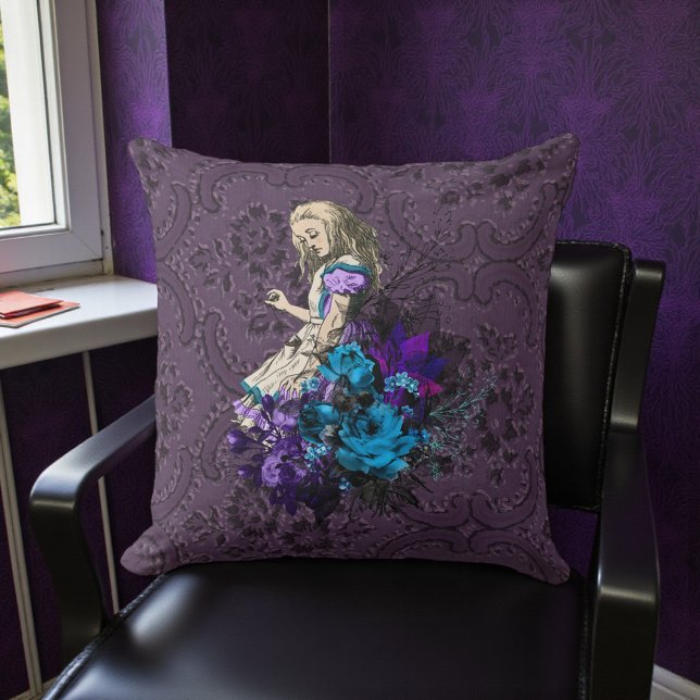 Coussin Alice rustique violet foncé (Créateur téléchargé)