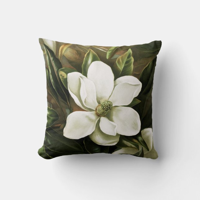 Coussin Alicia H. Laird : Magnolia Grandflora (Recto)